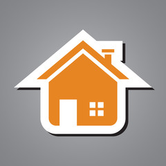 icon busines orange stiker