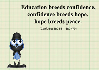 Education breeds confidence Chinese proverb 