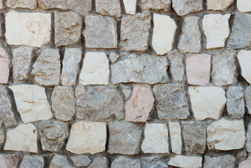 closeup of granite stone wall