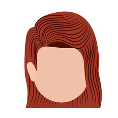 head woman isolated icon design, vector illustration  graphic 