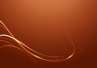 Abstract Lines with Brown Background
