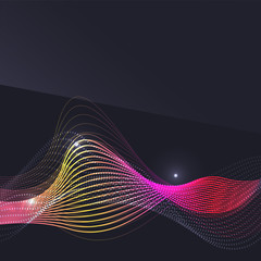 Smoke pattern on dark background