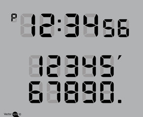 Calculator digital numbers.