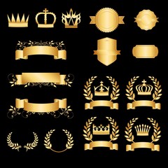 Golden design elements