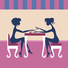 Manicure silhouettes