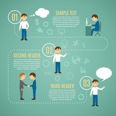 Looking for job infographic template