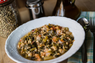 Turkish Traditional Purslane Food / Semizotu.