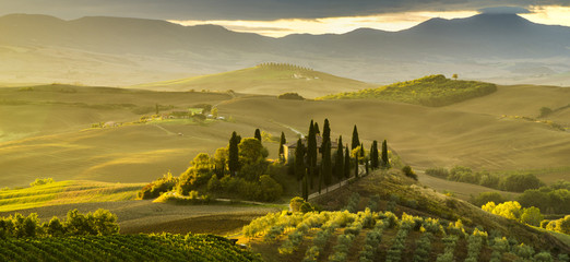 beau paysage rural toscan