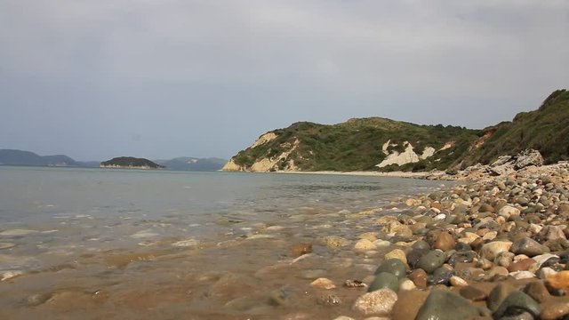 Gerakas beach, turtle nesting site  in Zakynthos, Greece