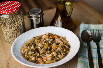 Turkish Traditional Purslane Food / Semizotu.