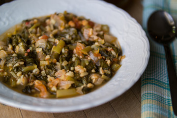 Turkish Traditional Purslane Food / Semizotu.