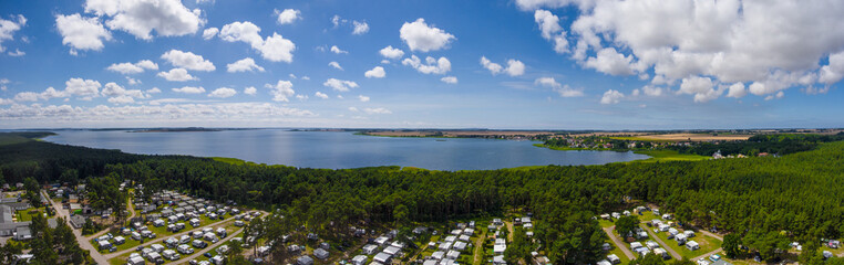 aerial view on baltic sea juliusruh island ruegen