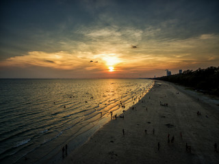 Fototapeta premium Aerial view of the Beach in Thailand