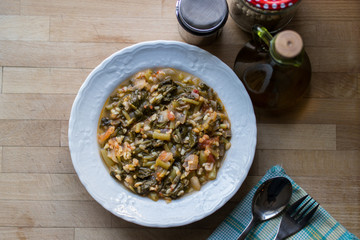 Turkish Traditional Purslane Food / Semizotu.