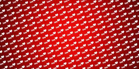 Love background with hearts