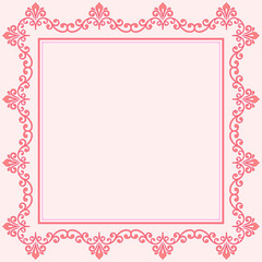 Floral Vector Fine Frame