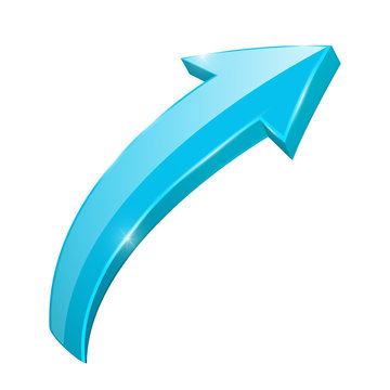 Blue arrow. Up web icon