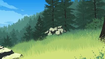 forest landscape illustration - 116766219