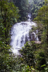Fototapeta na wymiar Sirithan waterfall in Doi Inthanon National park, Chiang Mai pro