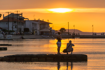 Sunset on the beach