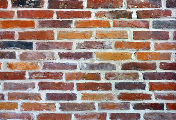 Bricks in wall.