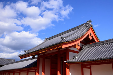 The gate of Kyoto imperial palace park, Japan.