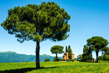italian landscape Brianza Lombardy