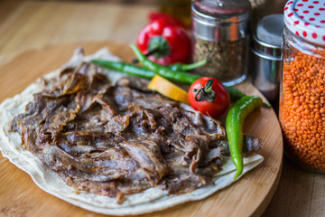 Turkish Doner Kebab Portion