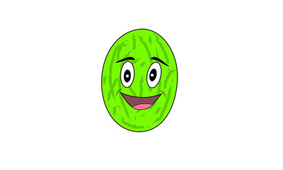 Melon fruit cartoon