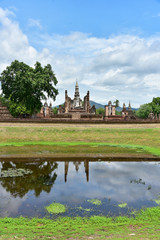 Fototapeta na wymiar Sukhothai Historical Park, former capital city of Thailand