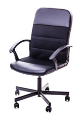 Office chair over white
