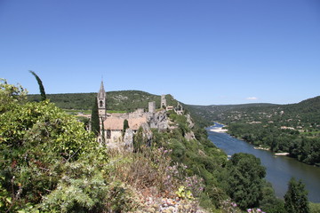 Old castle on mountain 