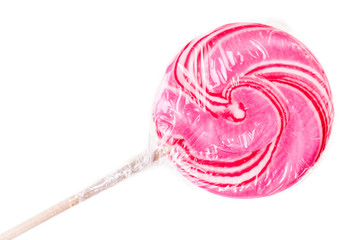 Lollypop over white