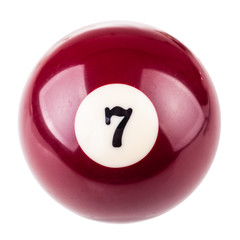 Pool ball seven