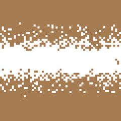 Brown Abstract Pixel Background With Space For Your Text