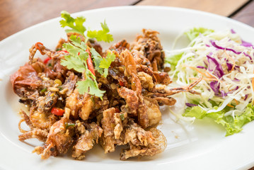 deep fried soft shell crab