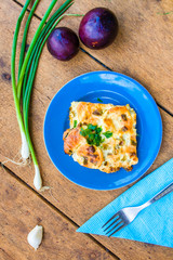 zucchini with egg and cheese