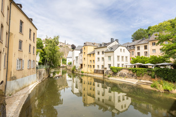 Fototapeta na wymiar Luxembourg City, downtown