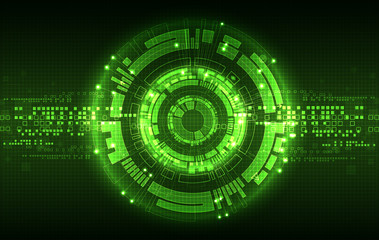 Abstract green digital communication technology background.