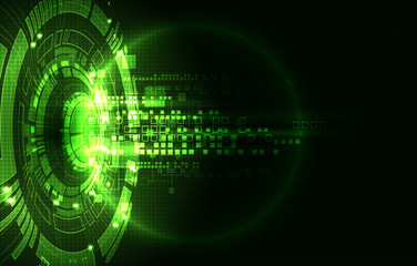 Abstract green digital communication technology background.