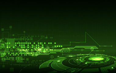 Abstract green digital communication technology background.