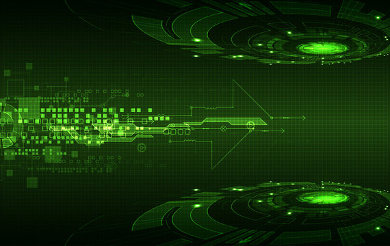 Abstract Green Digital Communication Technology Background.