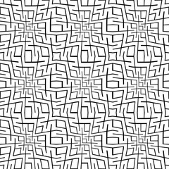 Abstract geometry black and white hipster fashion pillow pattern