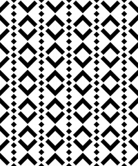 Abstract geometry black and white hipster fashion pillow boho pattern