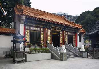 Fototapeta na wymiar Tai Sin Temple in Hong Kong. China