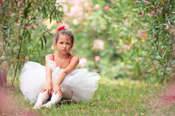 Small ballerina in the park.