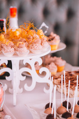 Delicious wedding reception candy bar dessert table. Word 