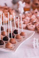 Delicious wedding reception candy bar dessert table. Word 