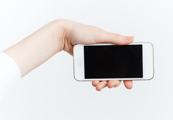 
mobile phone in the hands