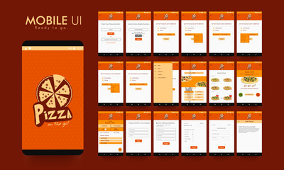 Online Food Order Mobile App UI, UX and GUI.